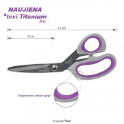 TEXI TITANIUM TIDUO850 Žirklių rinkinys
